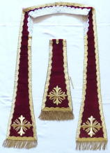 Red Antique Roman Vestment 8513